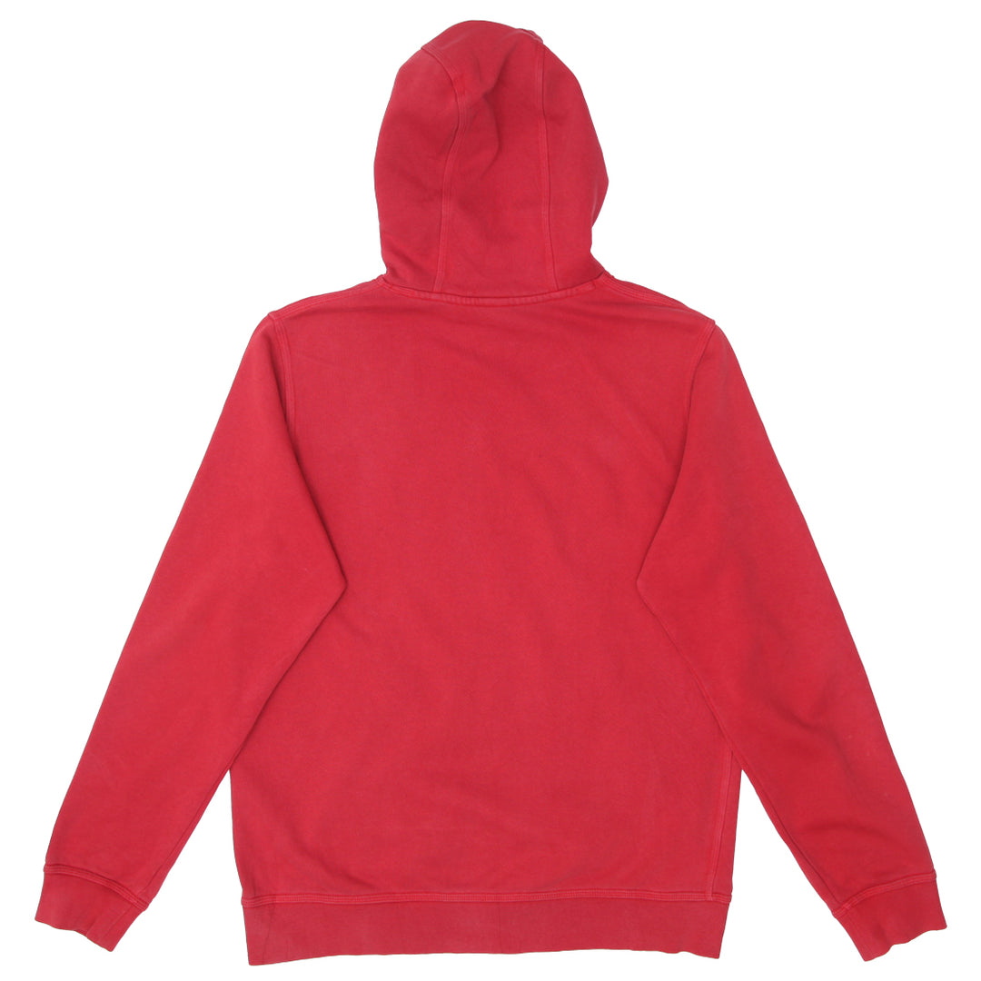 Mens Nike Swoosh Embroidered Red Pullover Hoodie