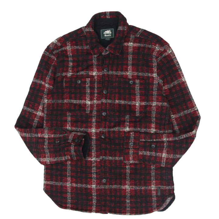 Mens Roots Flannel Long Sleeve Shirt