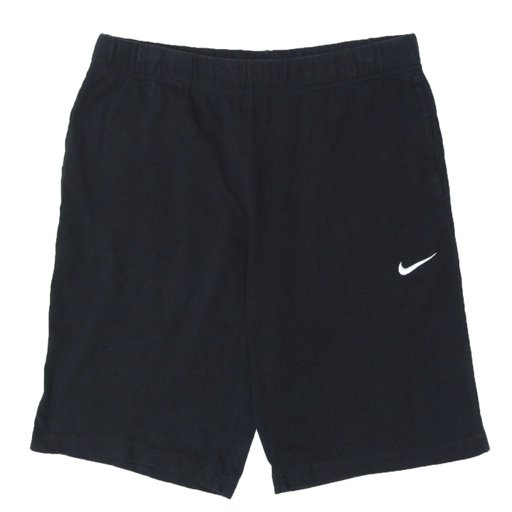 Mens Embroidered Nike Logo Black Shorts