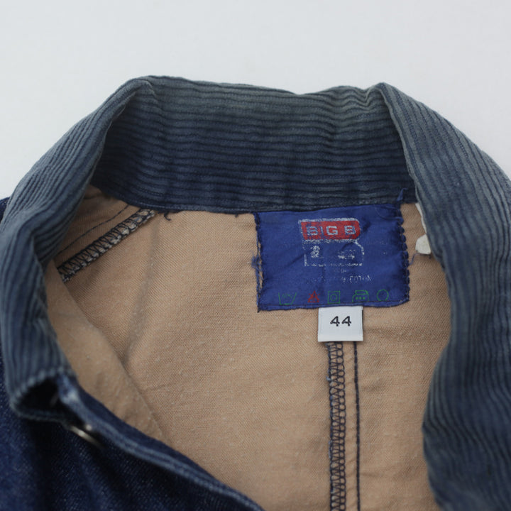 Mens Big B Brotherhood Corduroy Collar Denim Chore Jacket