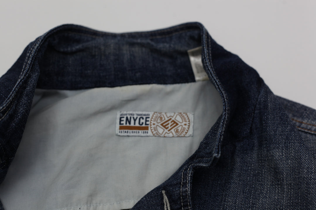 Mens Y2K ENYCE Chore Coat Denim Jacket