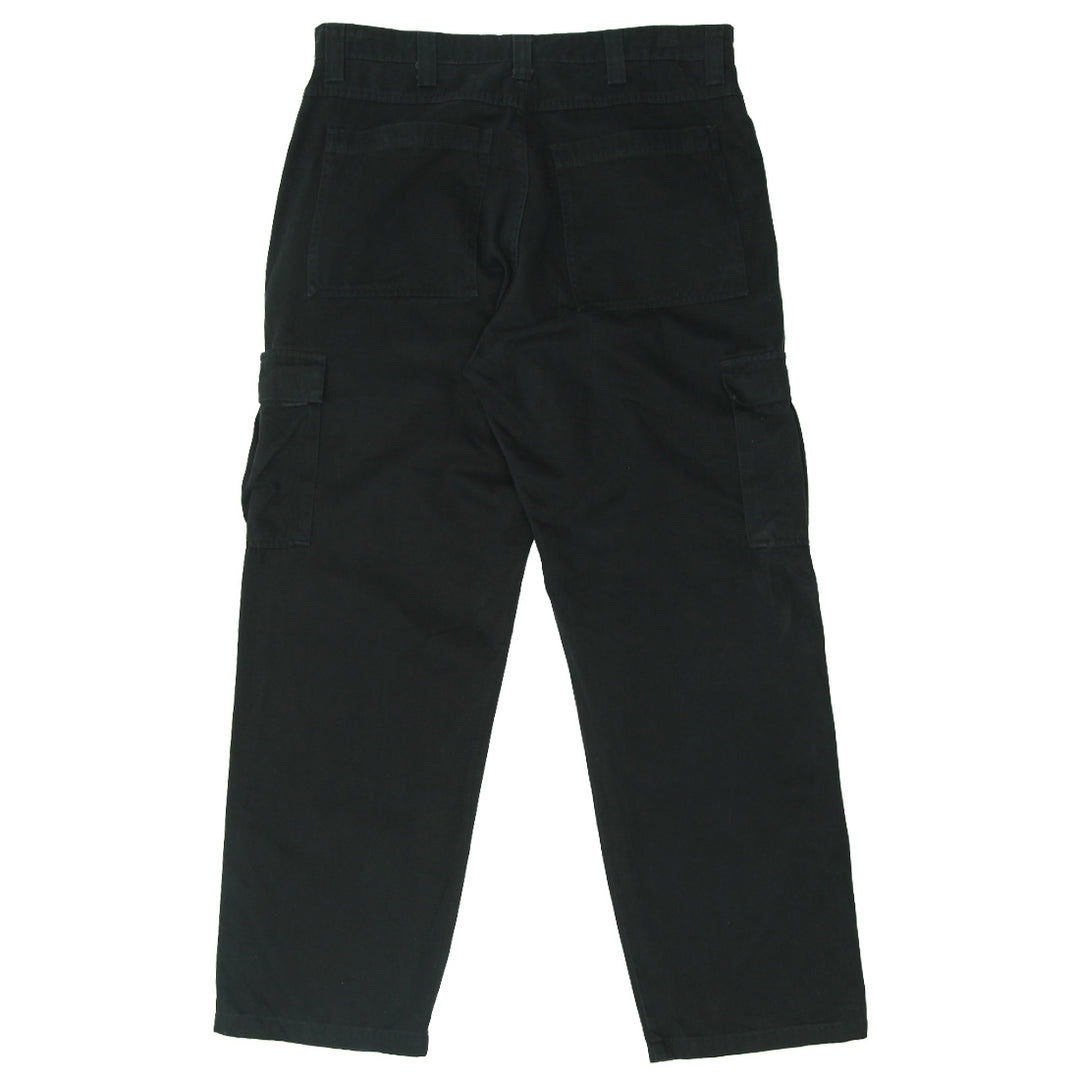 Mens Wrangler Black Cargo Pants