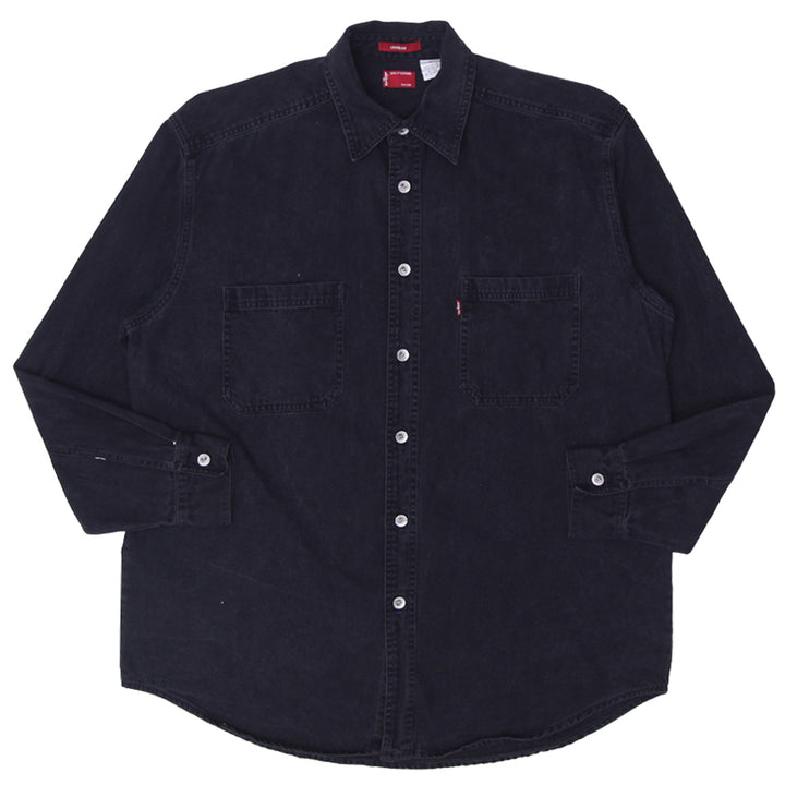 Mens Levi's Loose Fit Black Button-Up Denim Shirt