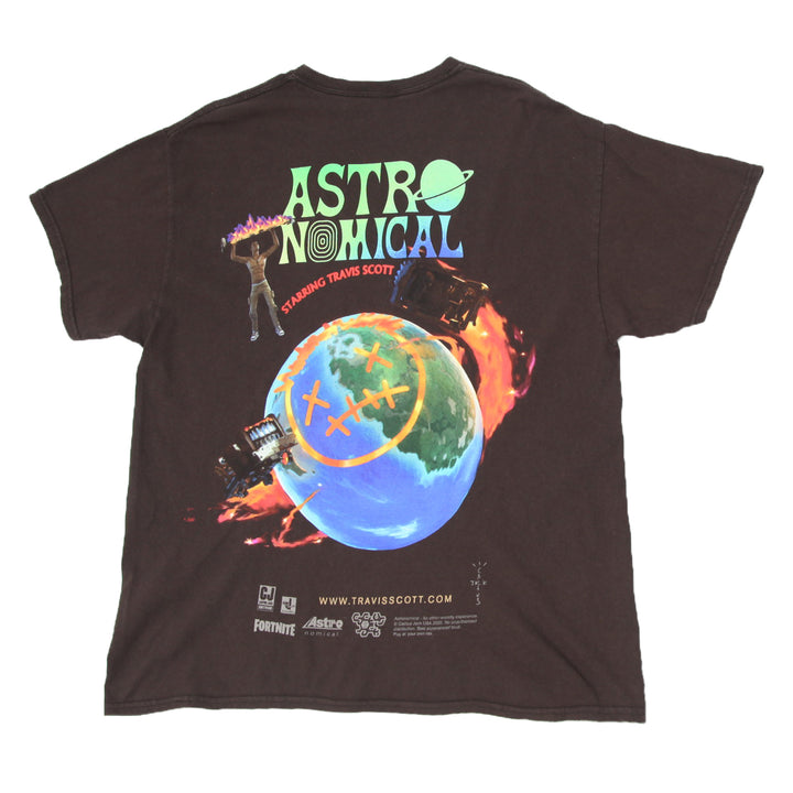 Mens Travis Scott Jack Cactus Astronomical T-Shirt