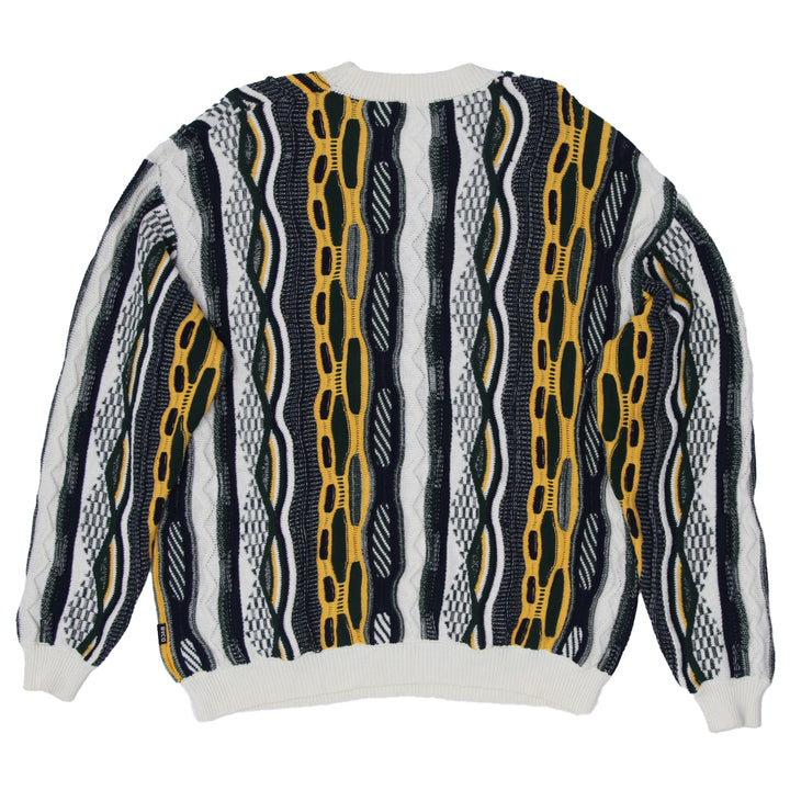 Mens DJAB Par Simons Coogi Style Multi-Color Knit Sweater