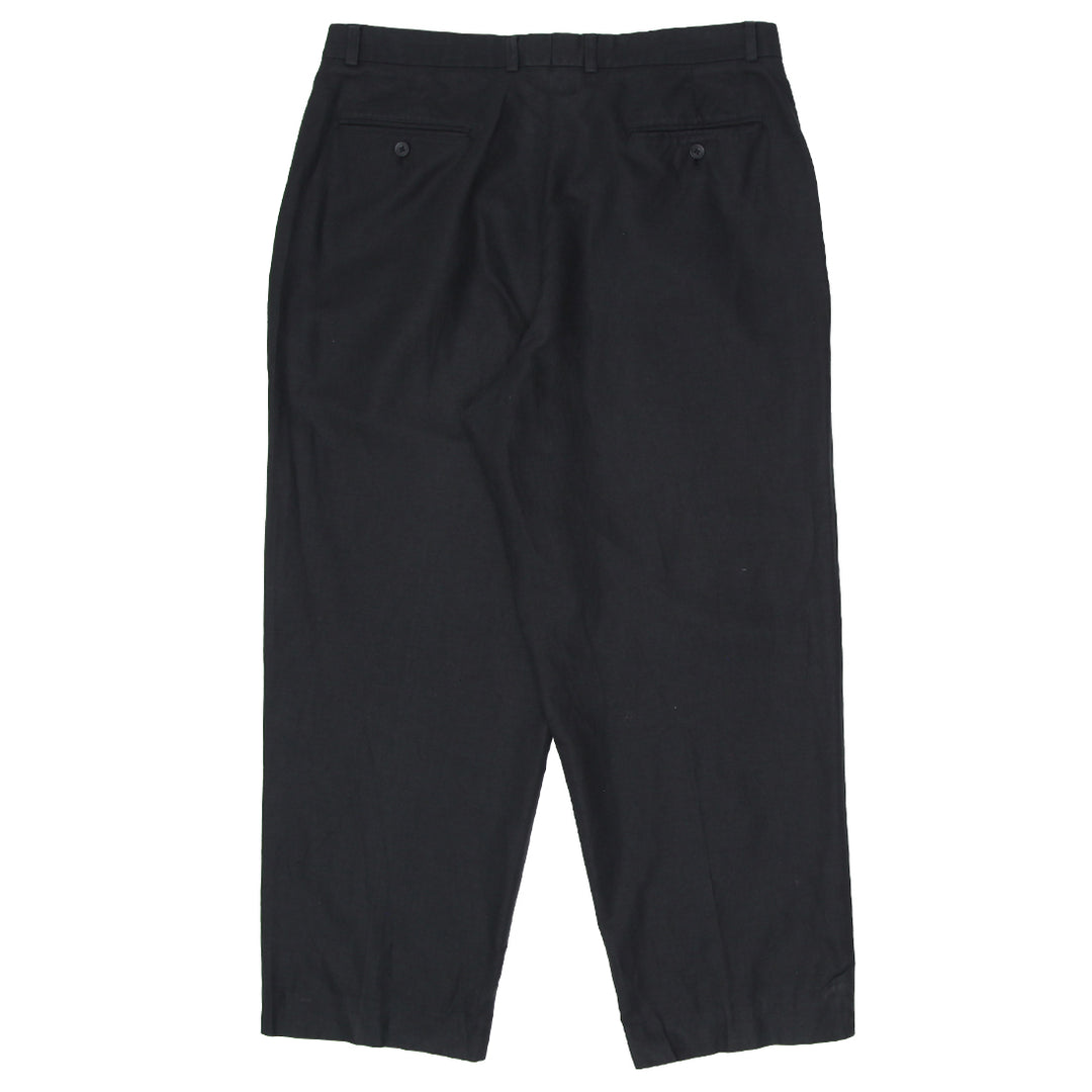 Mens Claiborne Black Linen Pants