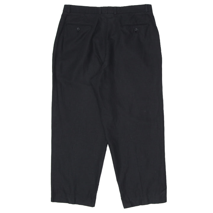 Mens Claiborne Black Linen Pants