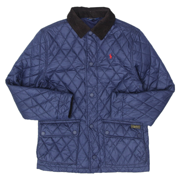 Boys Youth Polo Ralph Lauren Quilted Corduroy Collar Coat Jacket