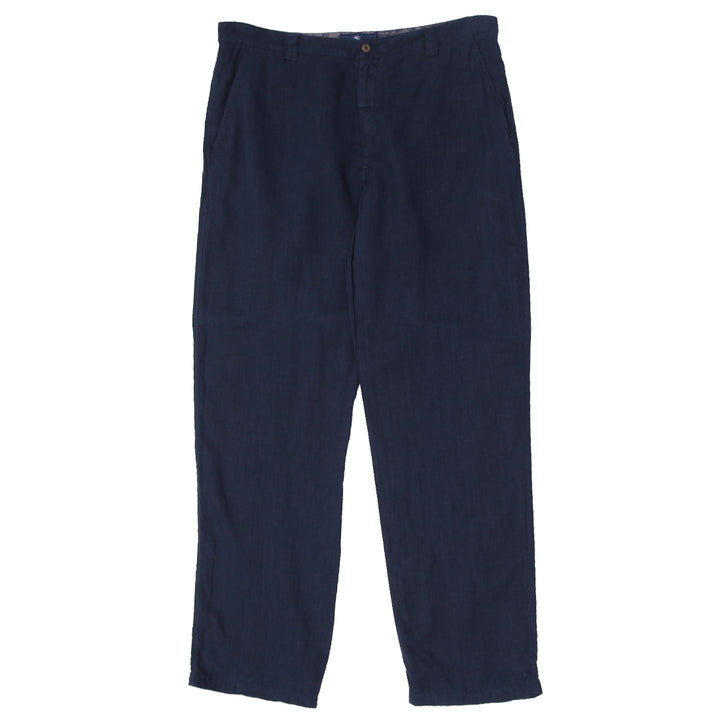 Mens Etro Milano Navy Linen Pants