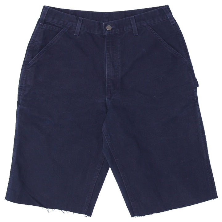 Mens Carhartt Customized Carpenter Shorts Navy Blue