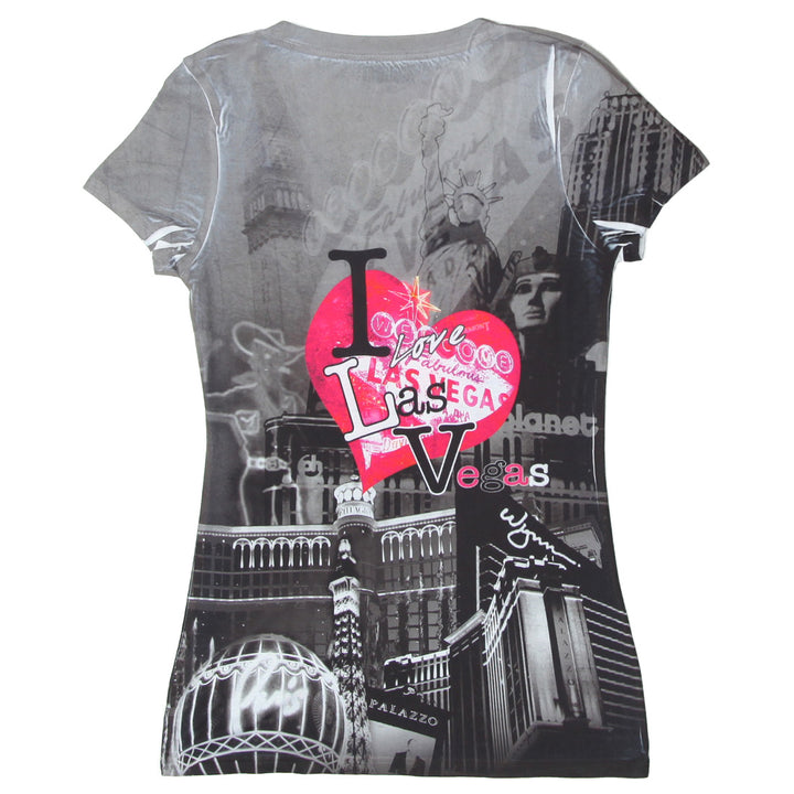 Ladies I Love Vegas Graphic T-Shirt