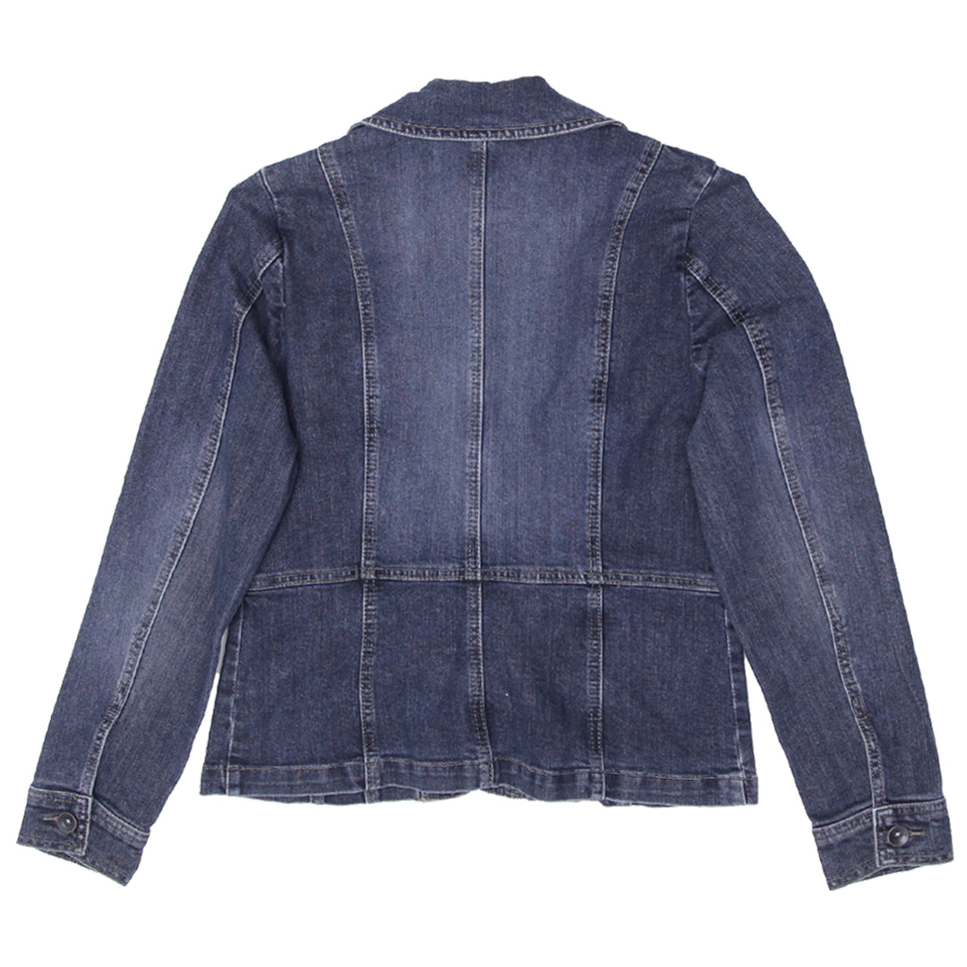 Ladies Contrast Denim Blazer / Jacket