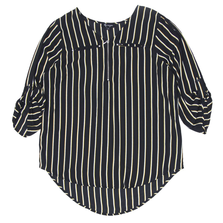 Ladies Lily Morgan Striped Long Sleeve Top