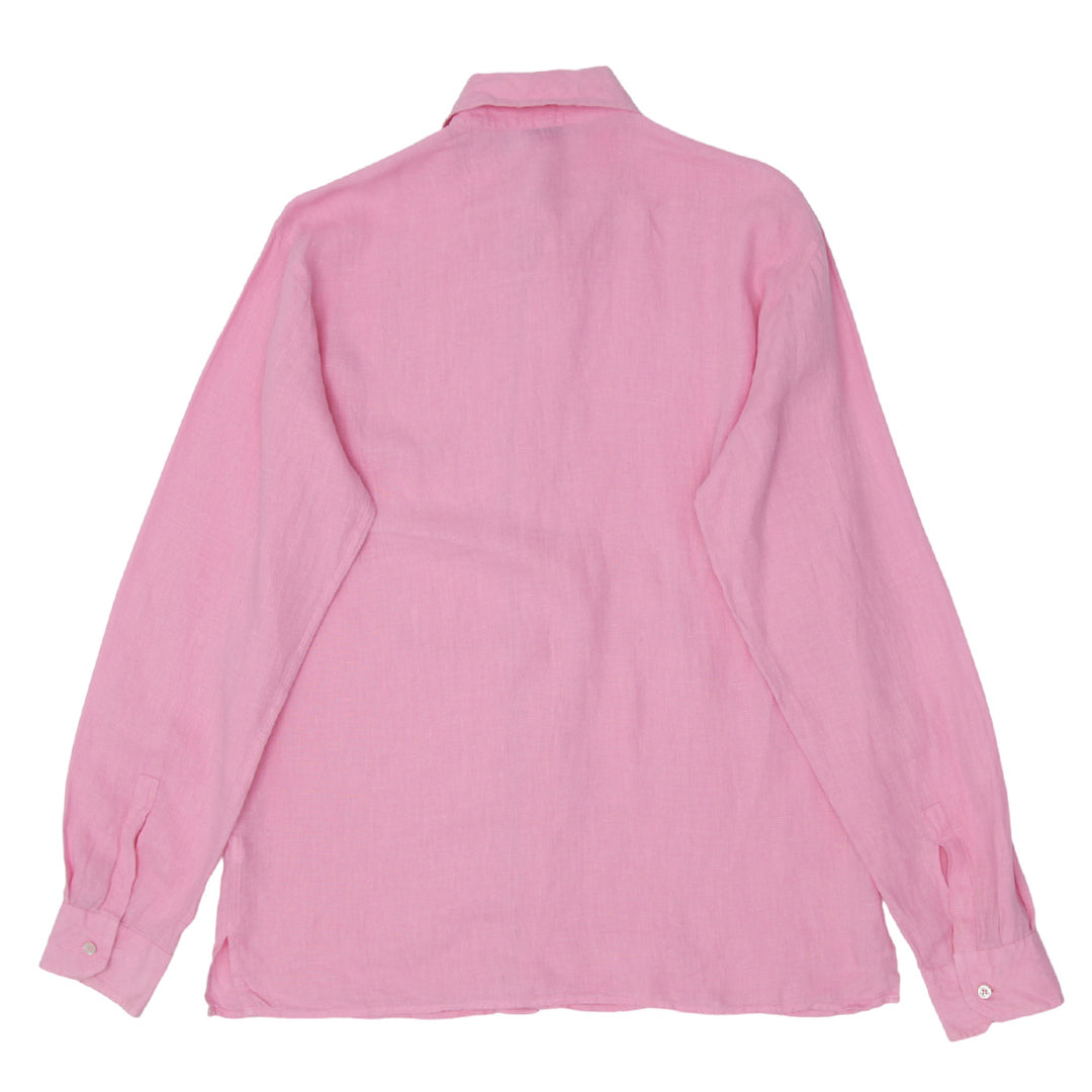 Mens Gran Sasso Pink Long Sleeve Shirt