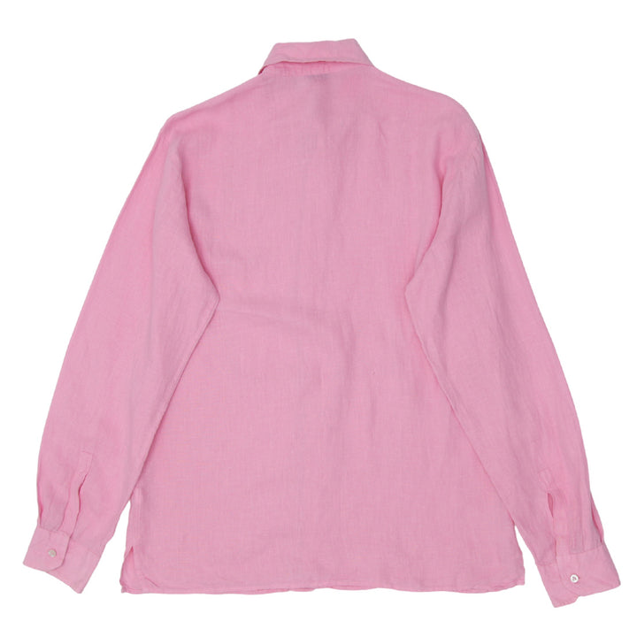 Mens Gran Sasso Pink Long Sleeve Shirt