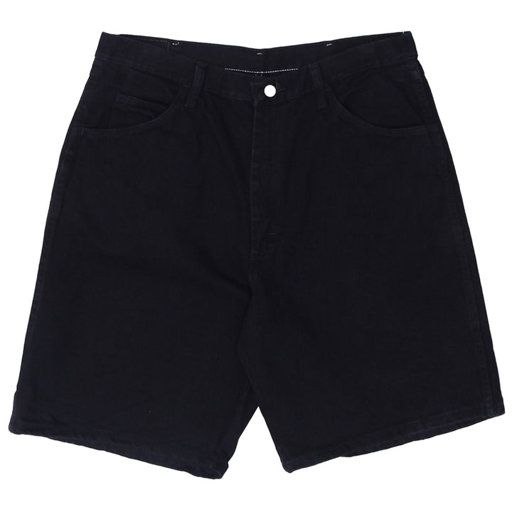 Mens Wrangler Black Denim Shorts