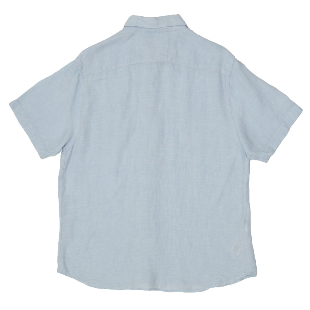 Mens Porter & Ash 100% Linen Short Sleeve Shirt