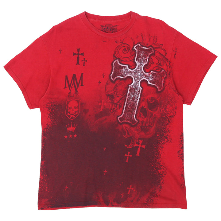 Mens Y2K MMA Elite Cross AOP Graphic T-Shirt