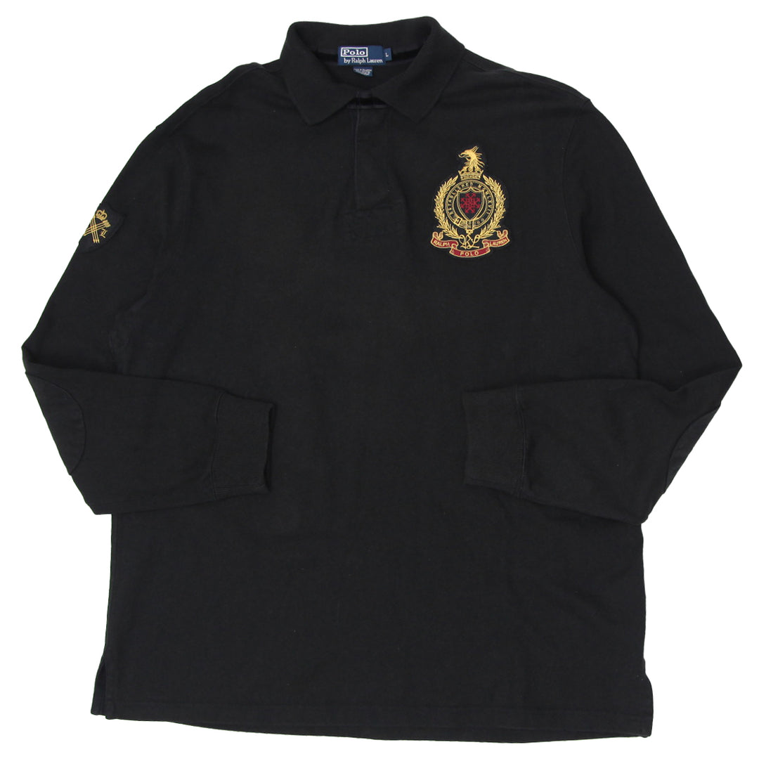 Vintage Polo by Ralph Lauren Black Rugby Shirt