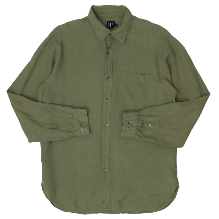 Mens GAP Long Sleeve Linen Shirt