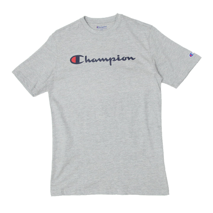 Mens Champion Gray Crewneck T-Shirt