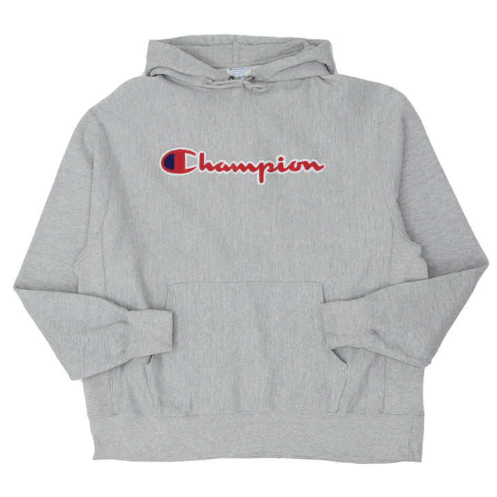 Mens Champion Reverse Weave Gray Pullover Hoodie