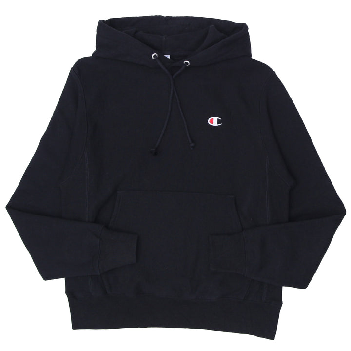 Mens Champion Reverse Weave Embroidered Pullover Hoodie Black