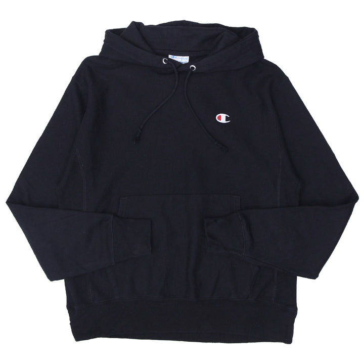 Mens Champion Reverse Weave Black Pullover Hoodie