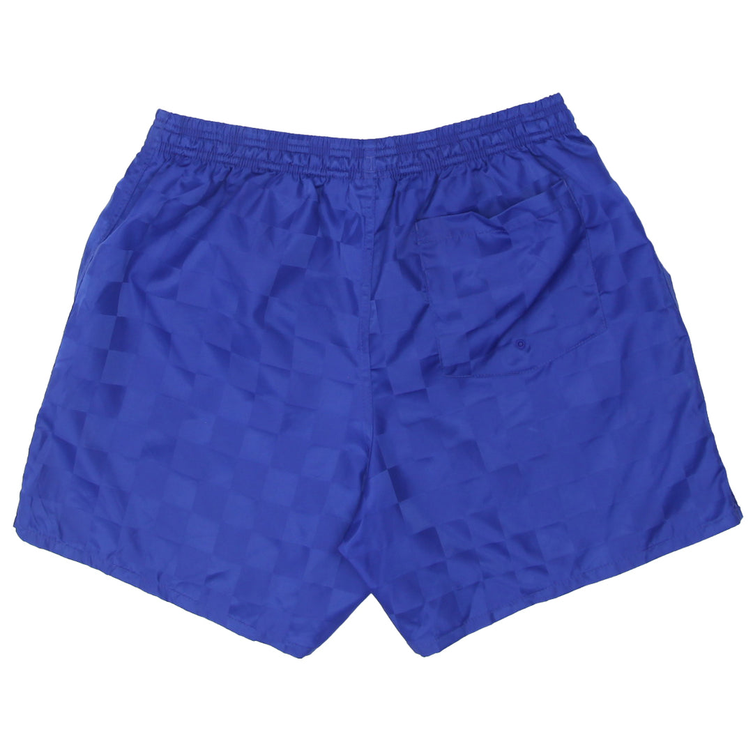 Mens Blue Umbro Plaid Nylon Shorts