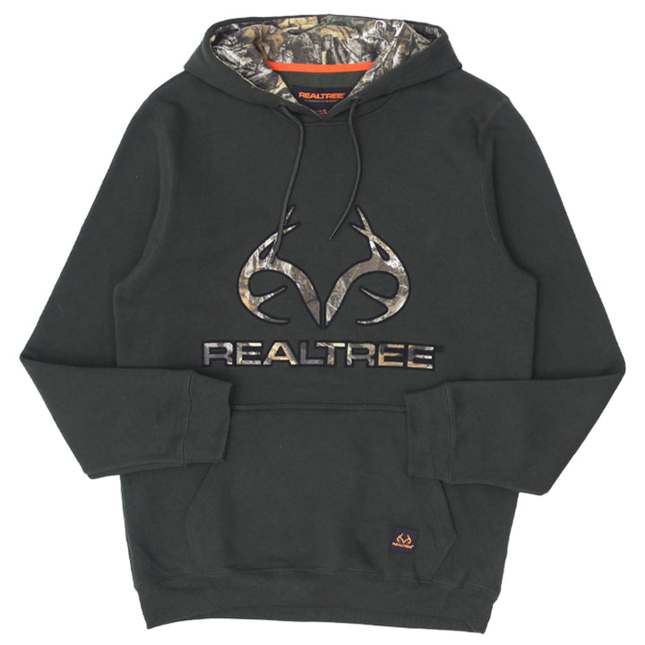 Mens Realtre Forest Camo Logo Pullover Hoodie