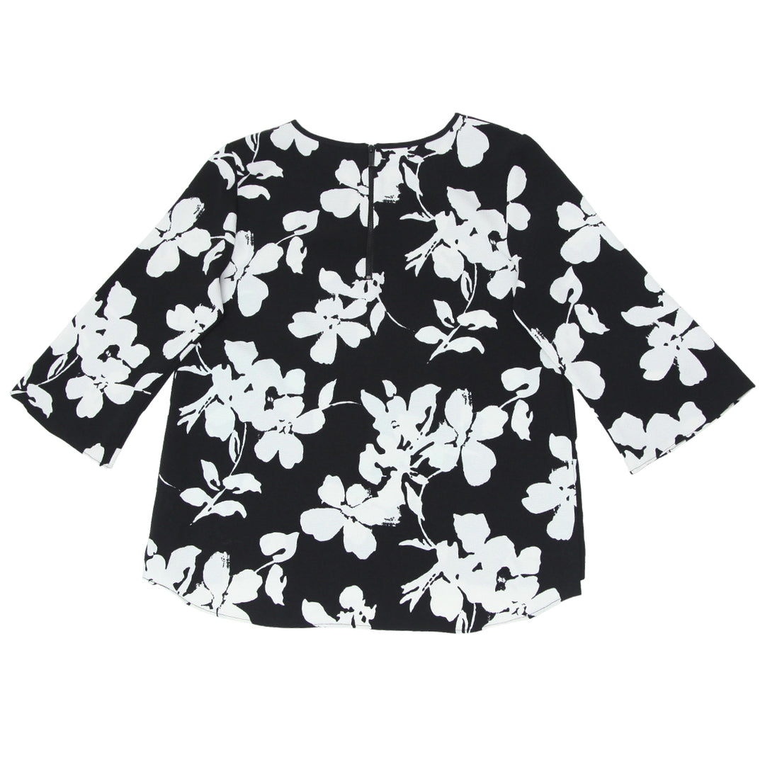 Ladies Vince Camuto Black & White Floral Top