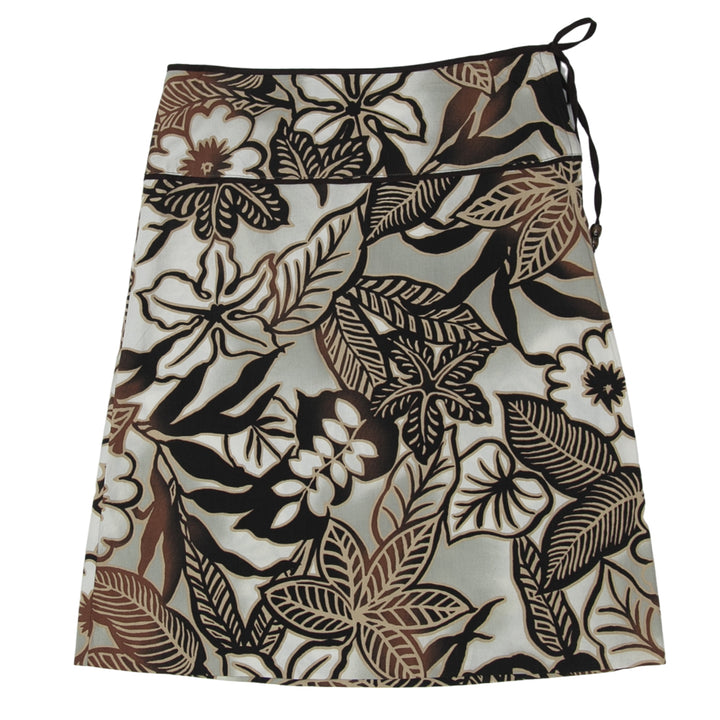 Ladies Le Chateau Leaf Print Midi Skirt