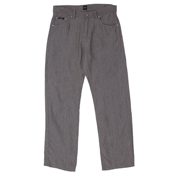 Mens Hugo Boss Striped Linen Pants