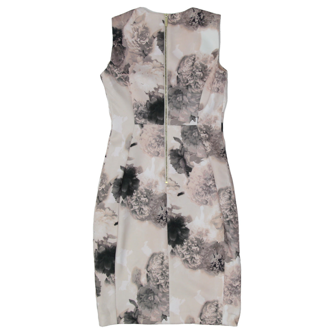 Ladies Calvin Klein Floral Sleeveless Sheath Dress Fashion Rerun Vintage
