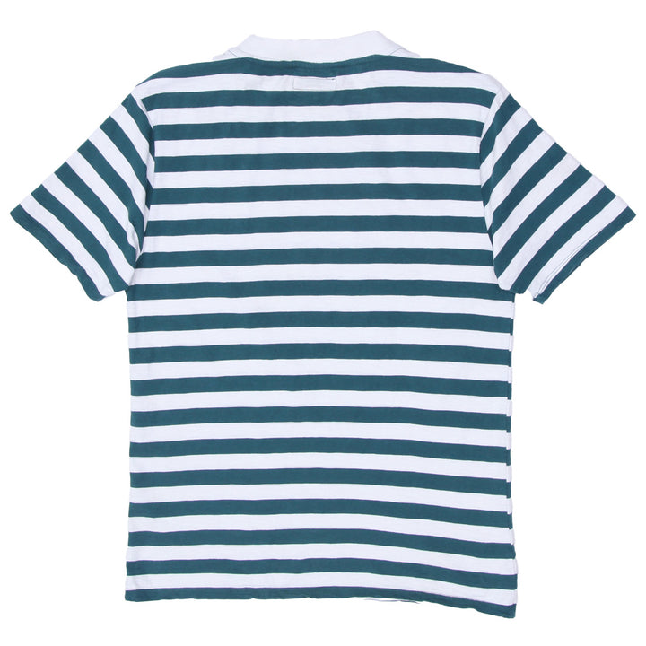 Mens Guess Original Embroidered Stripe T-Shirt