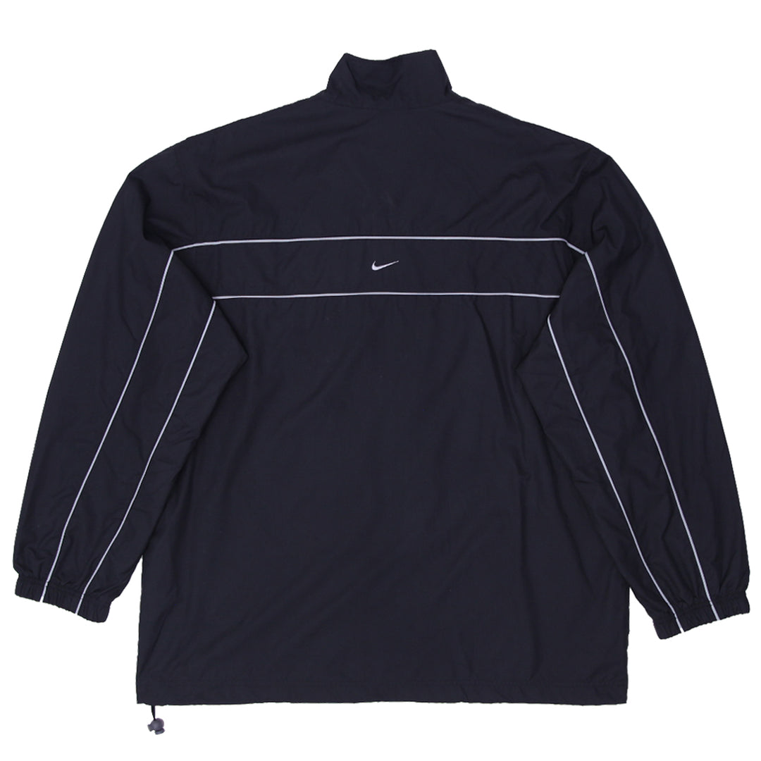 Vintage Nike 2000's Full Zip Windbreaker Jacket Black XL