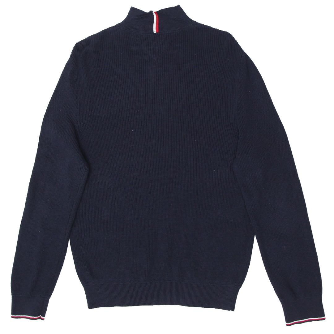 Mens Tommy Hilfiger Quarter Zip Knitted Sweater