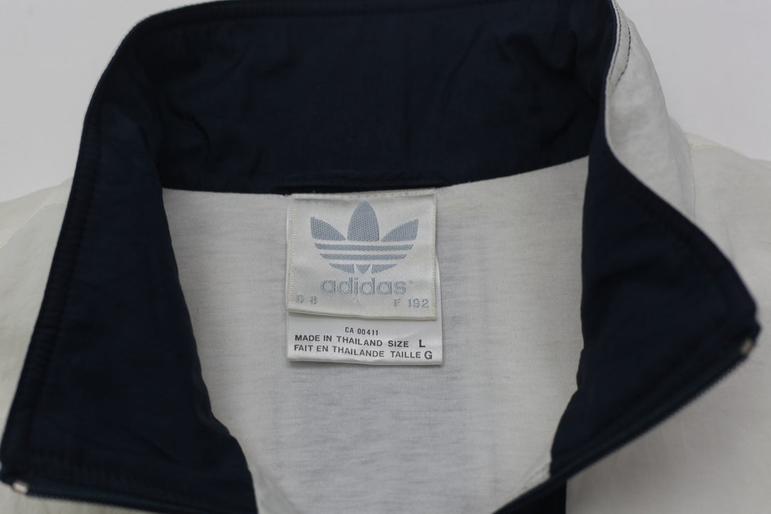 Vintage Adidas Embroidered Full Zip Windbreaker Jacket