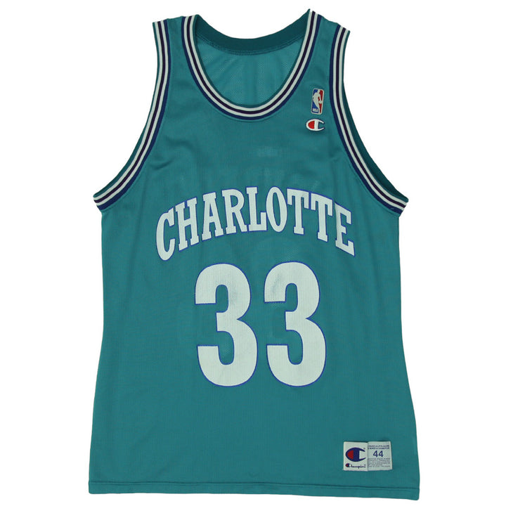 Mens Champion NBA Charlotte Hornets Mourning 33 Jersey