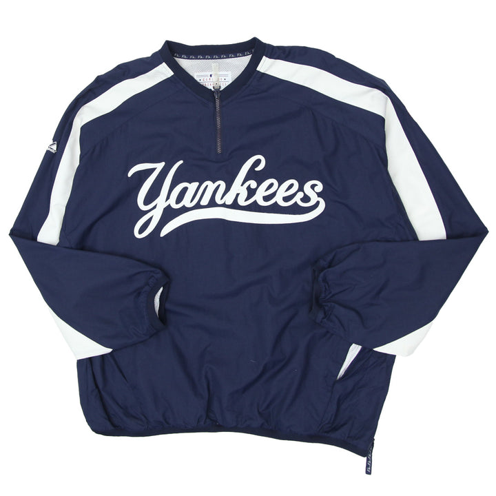 Vintage Genuine Merchandise By Majestic Half Zip Yankees Jacket