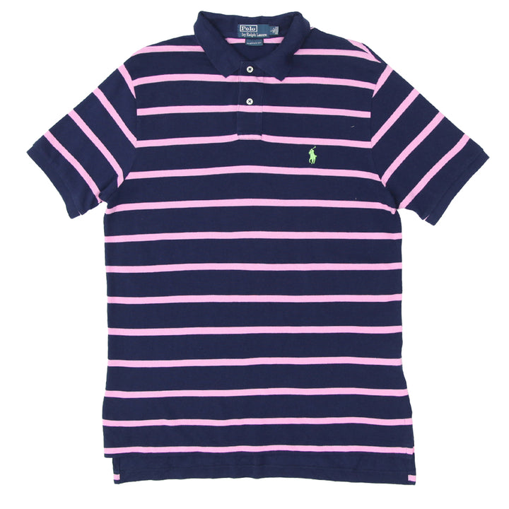 Mens Polo By Ralph Lauren Striped Custom Fit Polo T-Shirt