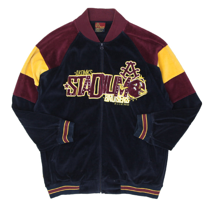 Vintage Akademiks Track Suit Velour Stadium Bruisers Football Jacket