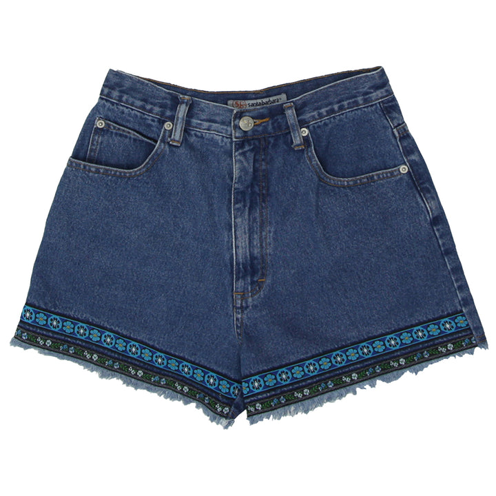 Ladies High Waisted Denim Shorts