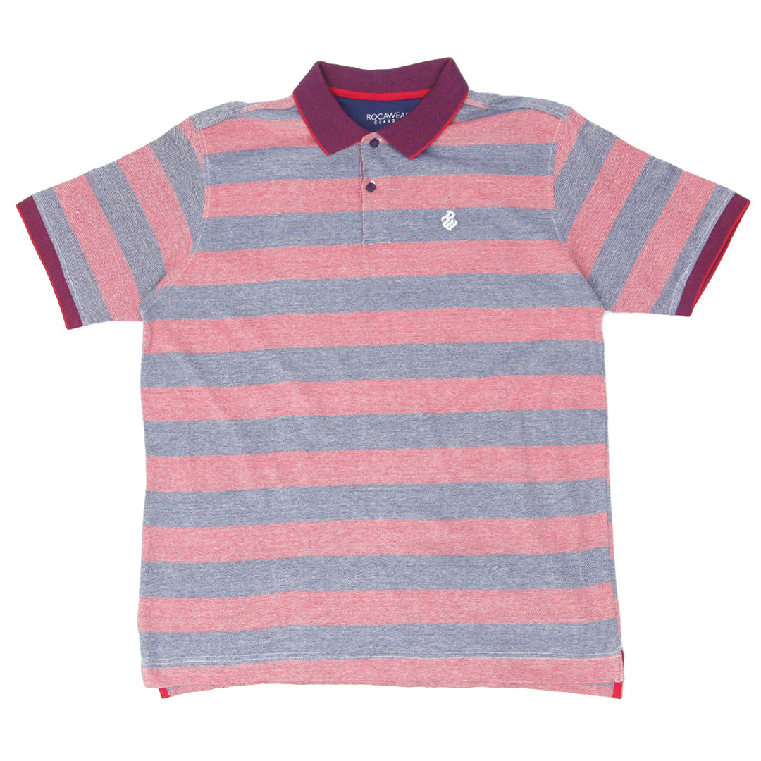 Mens Rocawear Classic Stripe Polo T-Shirt