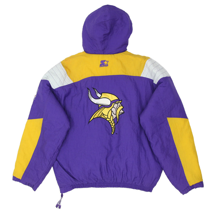 Vintage NFL Pro Line Starter Minnesota Vikings Quilted Hooded Jacket