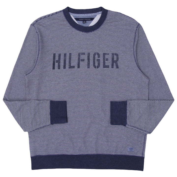 Mens Tommy Hilfiger Striped Crewneck Sweatshirt