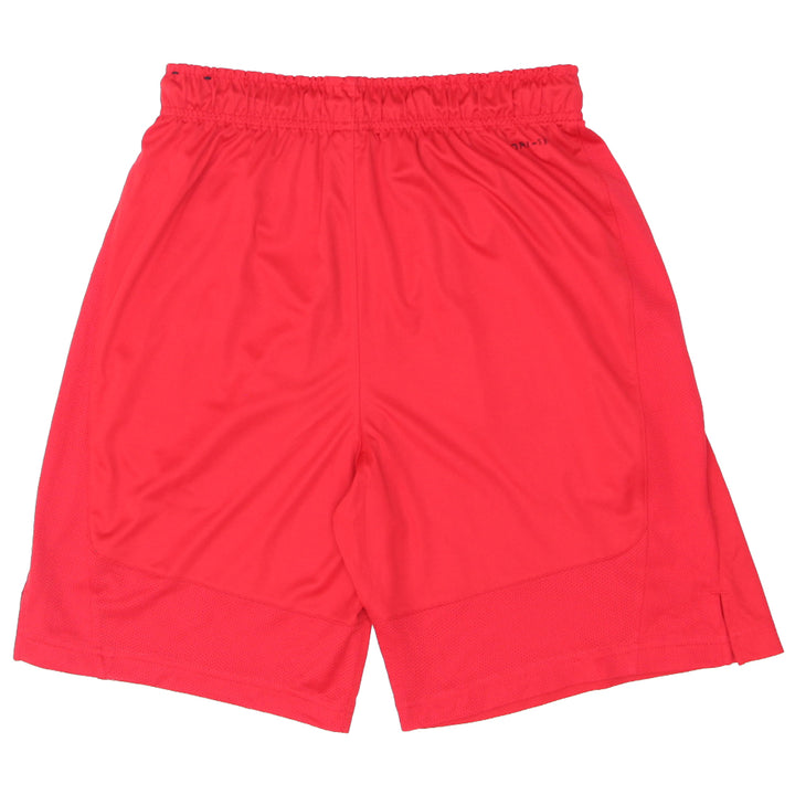 Mens Nike Swoosh Embroidered Red Soccer Shorts