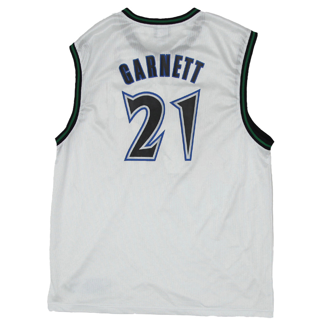 Mens Reebok Timberwolves #21 21 Garnett Jersey