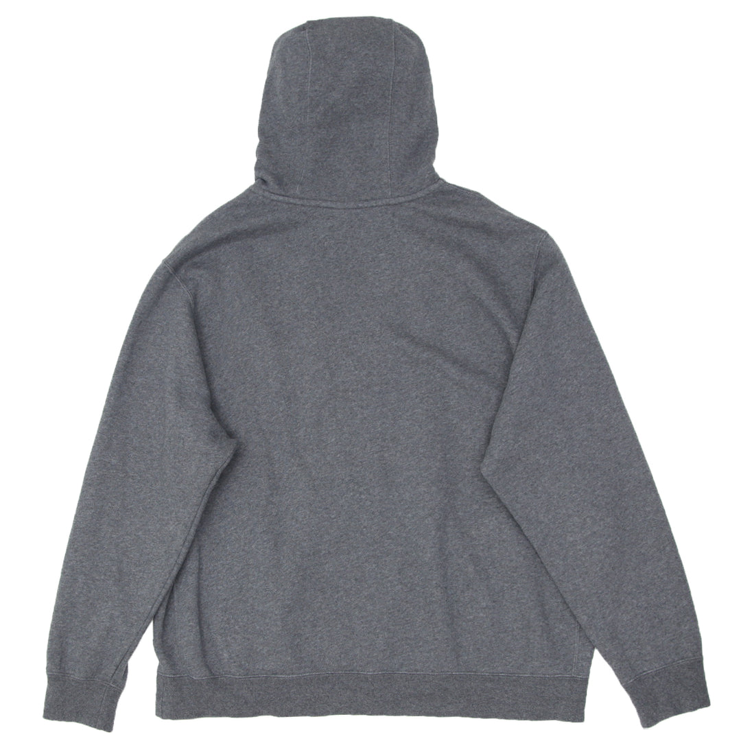 Mens Embroidered Nike Logo Gray Pullover Hoodie