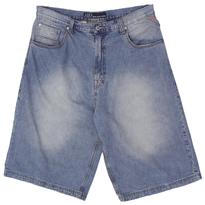 Mens Royal Blue Jeans Washed Denim Shorts